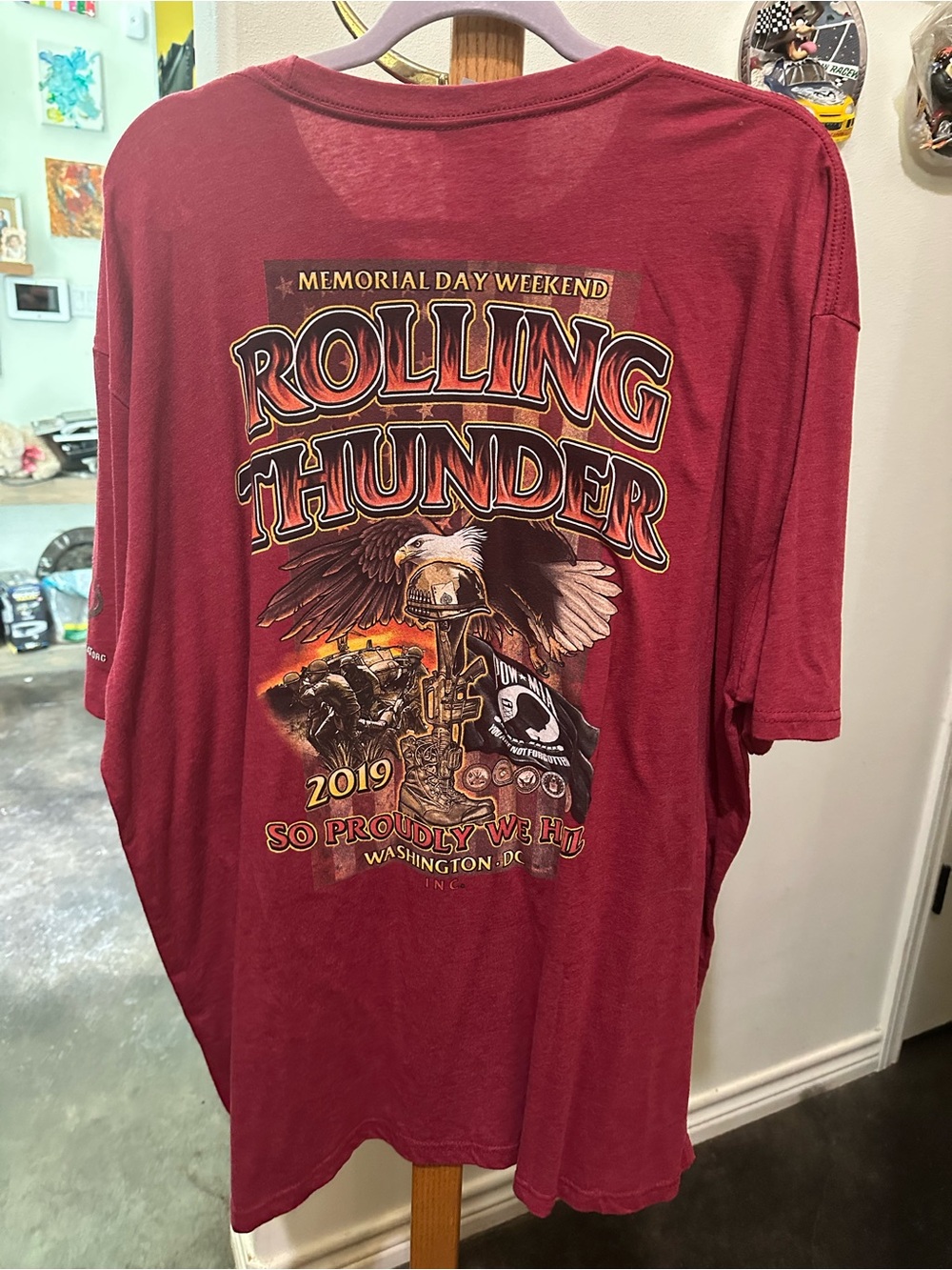 Rolling Thunder Memorial Day Weekend MIA POW 2019 Eagle Graphic